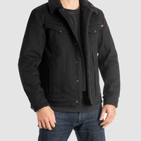 Trucker Riding Jacket with Sherpa Trim
