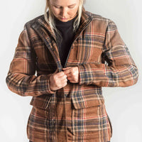 Women's Plaid Motorcycle Flannel