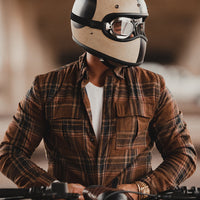 Plaid Wool Motorcycle Flannel