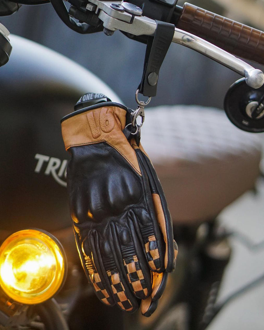The Checkmate Leather Riding Gloves