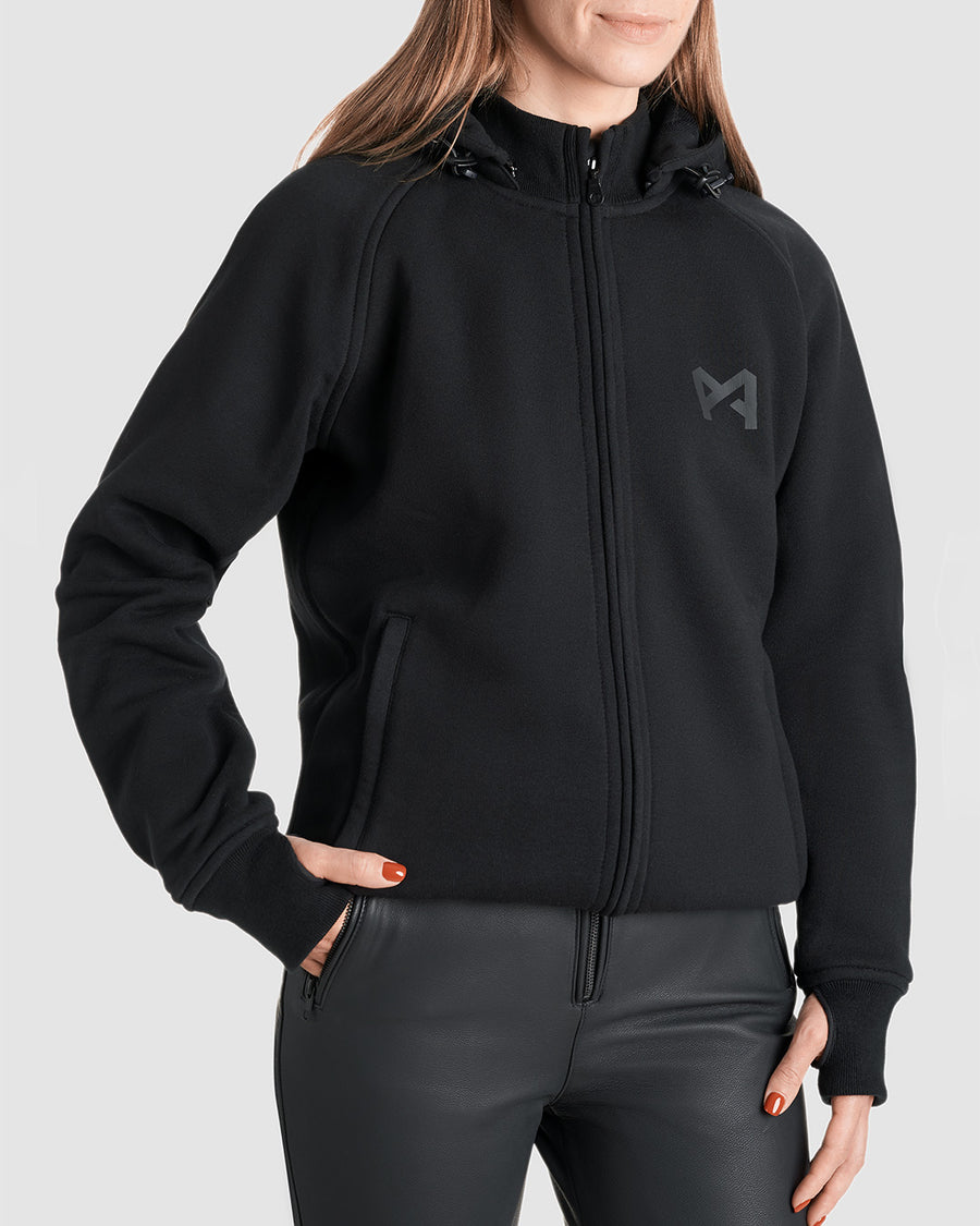 Women's motorcycle riding hoodie CE rated AA