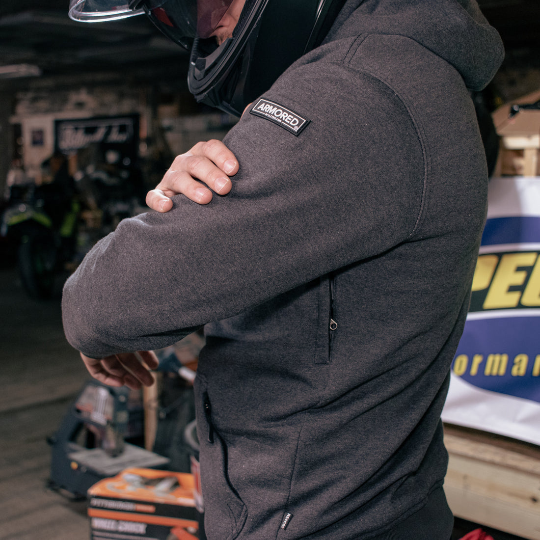 Armored Riding Hoodie  GLS Co. Motorcycle Gear – Great Lake Supply Co.