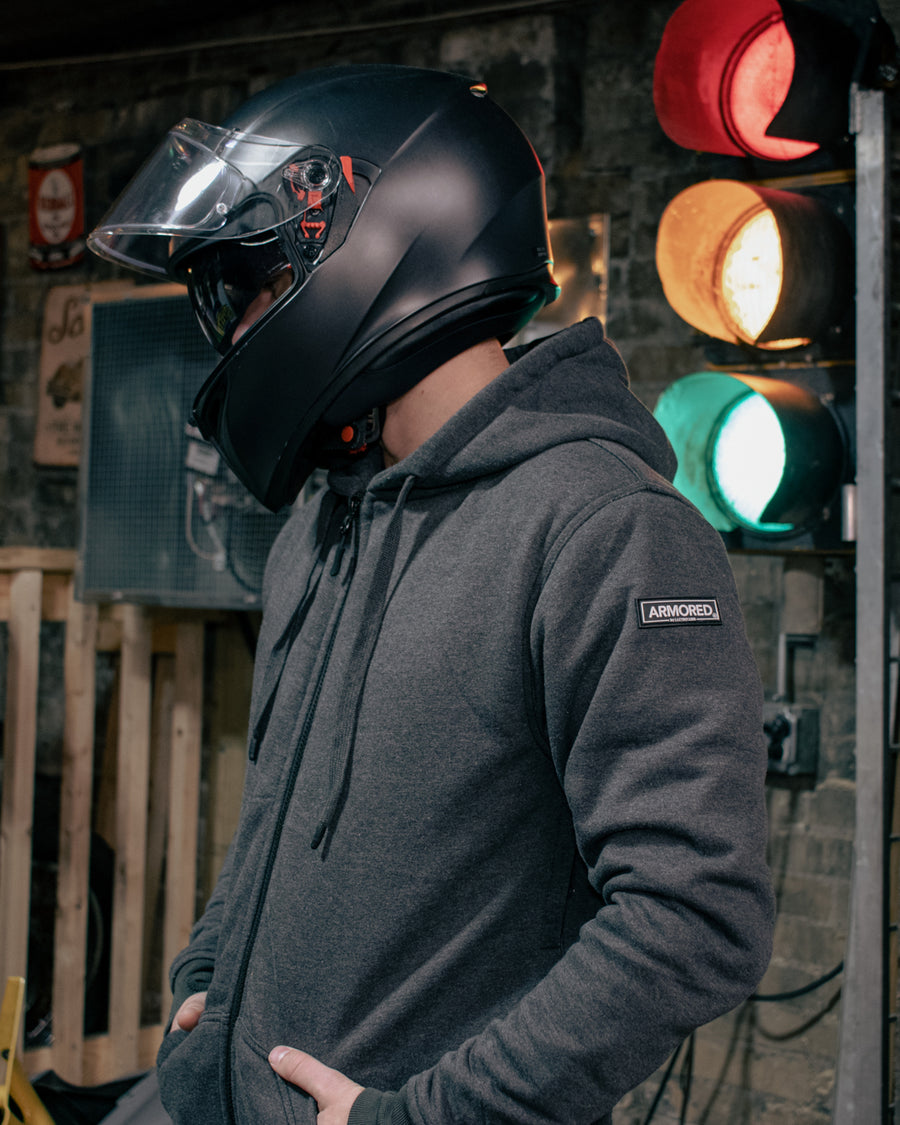Motorcycle Kevlar hoodie ( GoGo Gear Protective Armored Hoodie