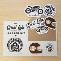 Great Lake Supply Co. Starter Kit - Cafe Racer Motorcycle Patches and Stickers